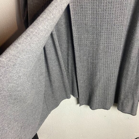 Soft Surroundings Size Petite Xl Miranda Sweater Grey Waffle Knit Wool Blend - Picture 5 of 8